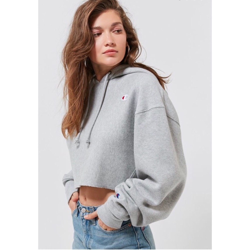 Champion & UO Cropped Hoodie Sweatshirt